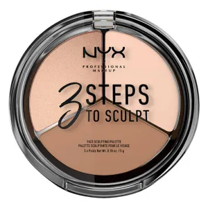 NYX Highlighter & Contouring 3 STEPS TO SCULPT
