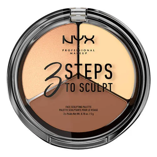 NYX Highlighter & Contouring 3 STEPS TO SCULPT