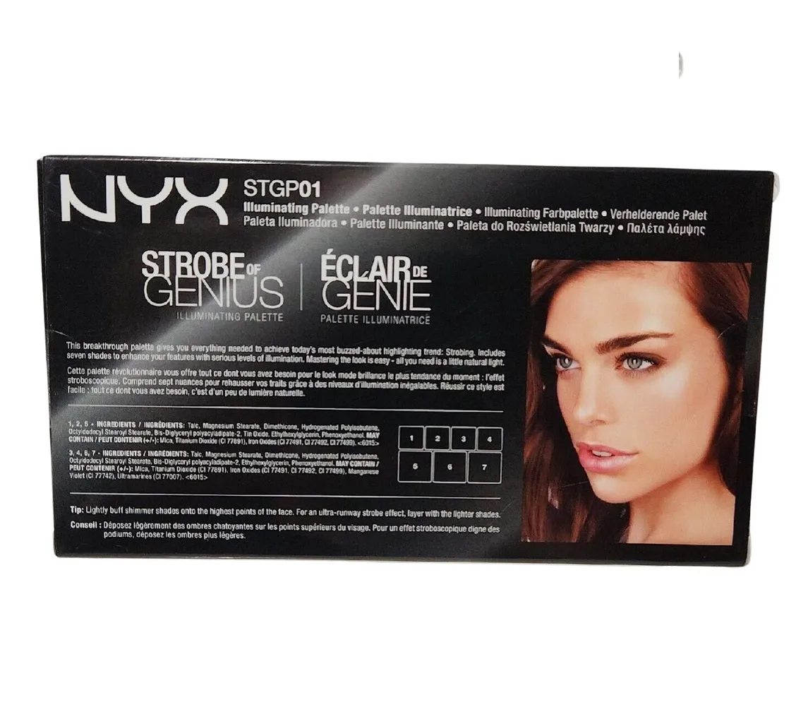NYX Makeup Strobe Of Genius Illuminating Palette, STGP01
