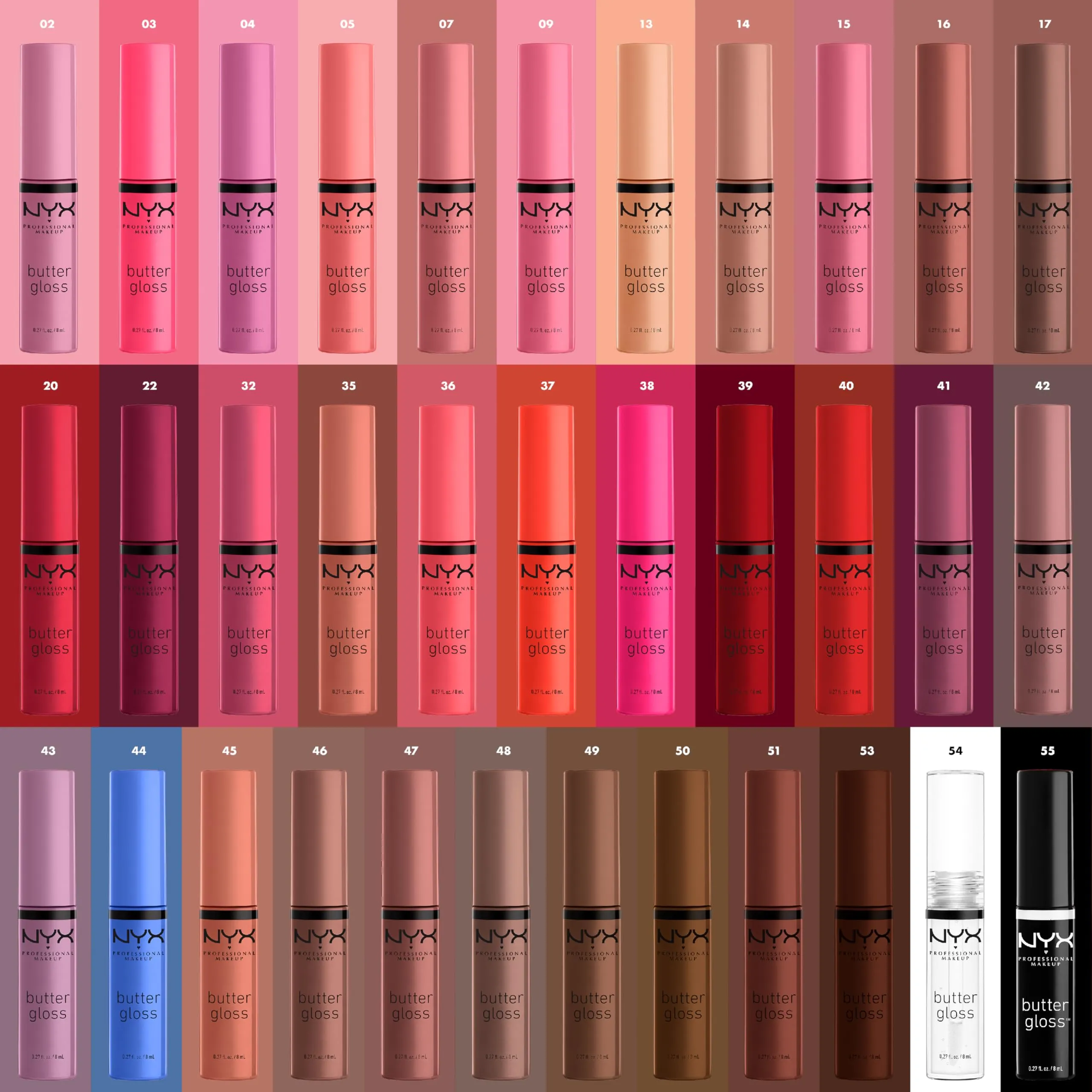 NYX PROFESSIONAL MAKEUP Butter Gloss Brown Sugar, Non-Sticky Lip Gloss - Sugar High (Peachy Light Nude)