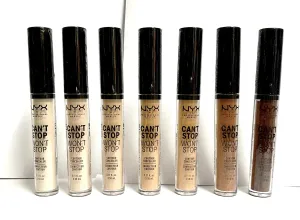 NYX PROFESSIONAL MAKEUP Can't Stop Won't Stop, 24h Full Coverage Matte Finish Assorted Concealers