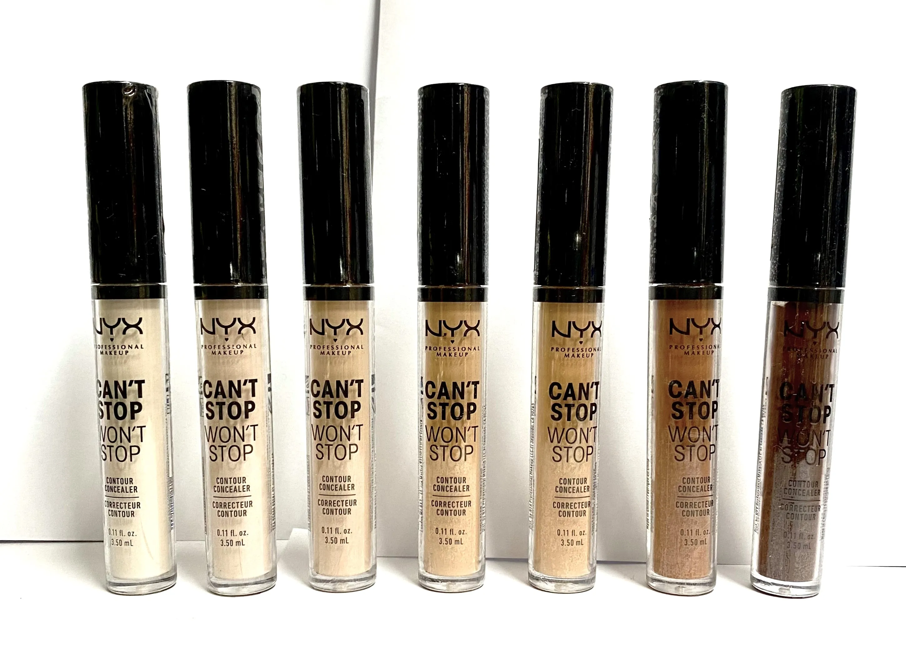 NYX PROFESSIONAL MAKEUP Can't Stop Won't Stop, 24h Full Coverage Matte Finish Assorted Concealers