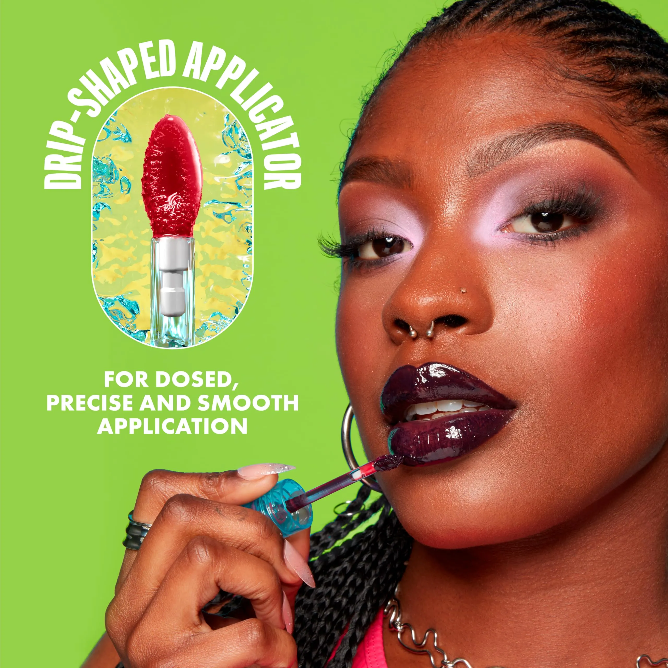 NYX PROFESSIONAL MAKEUP Lip IV Hydrating Glossy Lip Stain with 12HR Hydration - Red-y Set Wet (Red)