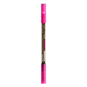NYX PROFESSIONAL MAKEUP Powder Louder Eyebrow Pencil, Brow Pencil with Buildable Volume For Up To 12HR Wear, Vegan Formula - Taupe