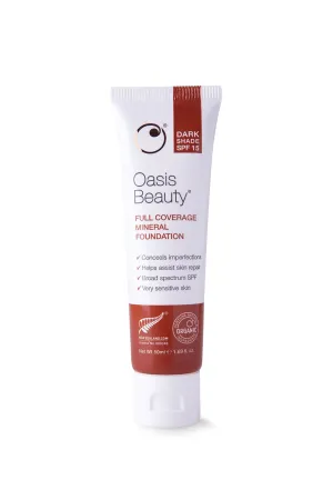 OASIS Full Coverage Mineral Foundation in Dark Shade SPF15 50ml