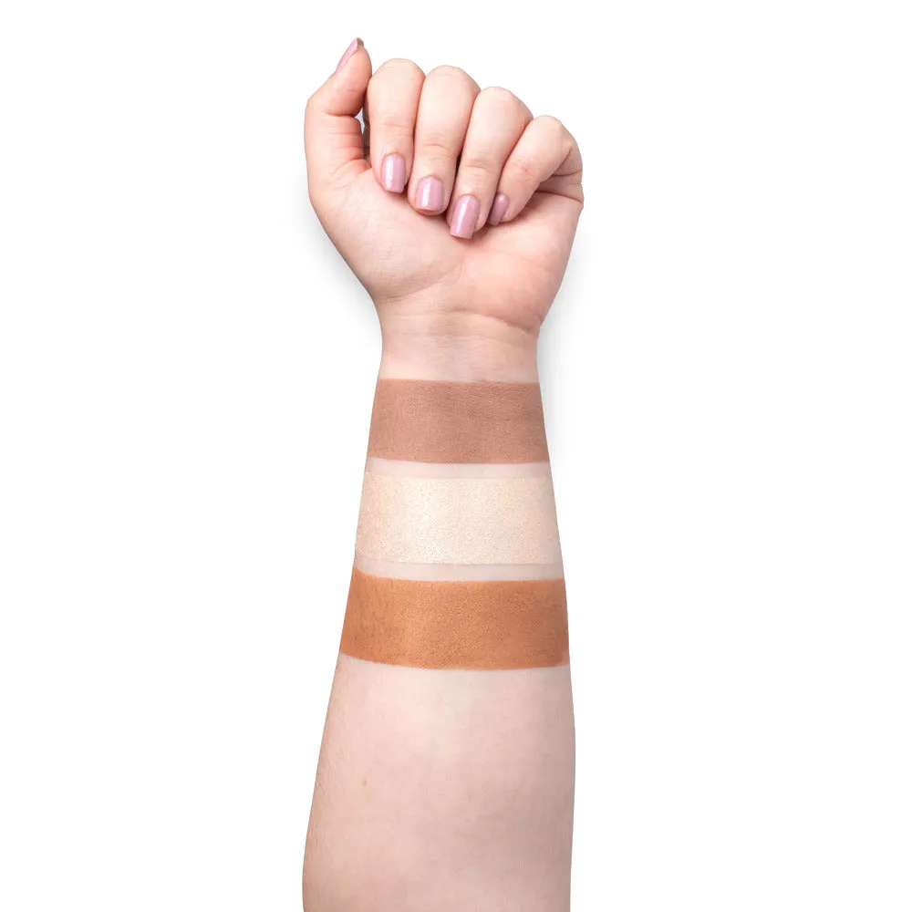 OFRA Face It Midi Palette - Light - Complexion Trio For Fair To Light Skin Tones To Define, Add Dimension, and Highlight The Face by OFRA Cosmetics
