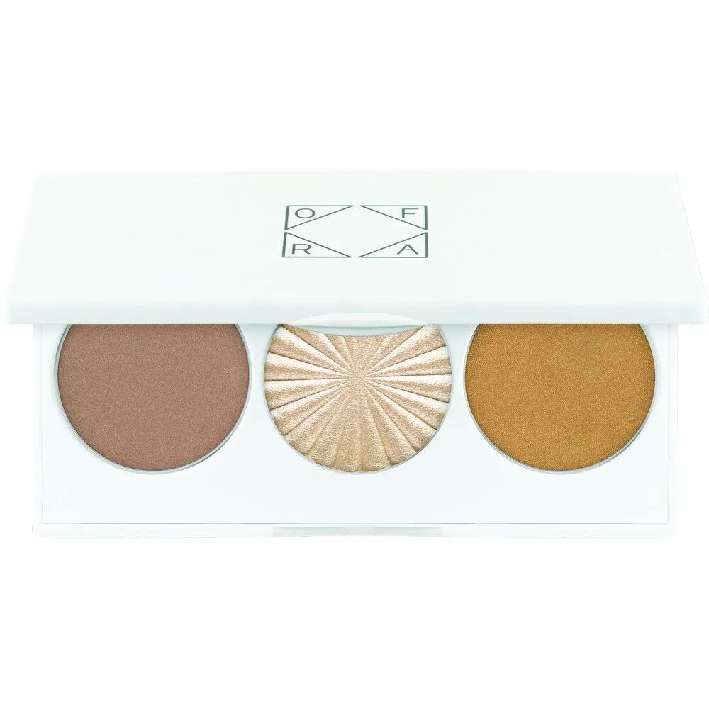 OFRA Face It Midi Palette - Light - Complexion Trio For Fair To Light Skin Tones To Define, Add Dimension, and Highlight The Face by OFRA Cosmetics