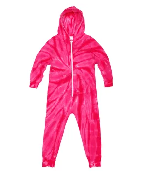 Oh Dorothy Basics Tie Dye Onesie - Spider Pink