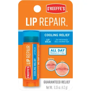 O'KEEFFE'S COOLING RELIEF UNFLAVORED LIP REPAIR BALM