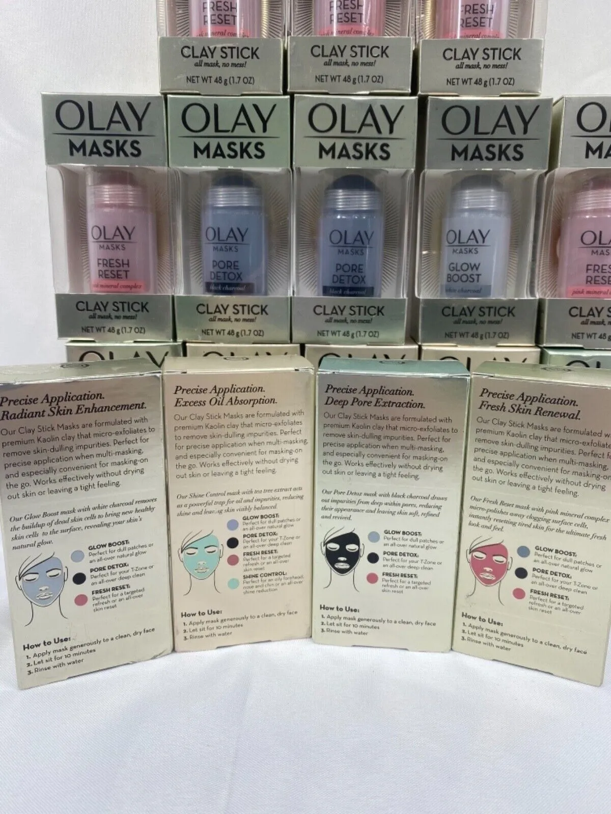 Olay Face Mask No Mess Stick Glow YOU CHOOSE Buy More & Save   Combined Shipping