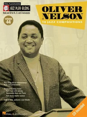 OLIVER NELSON JAZZ PLAY ALONG BK/CD VOL 44