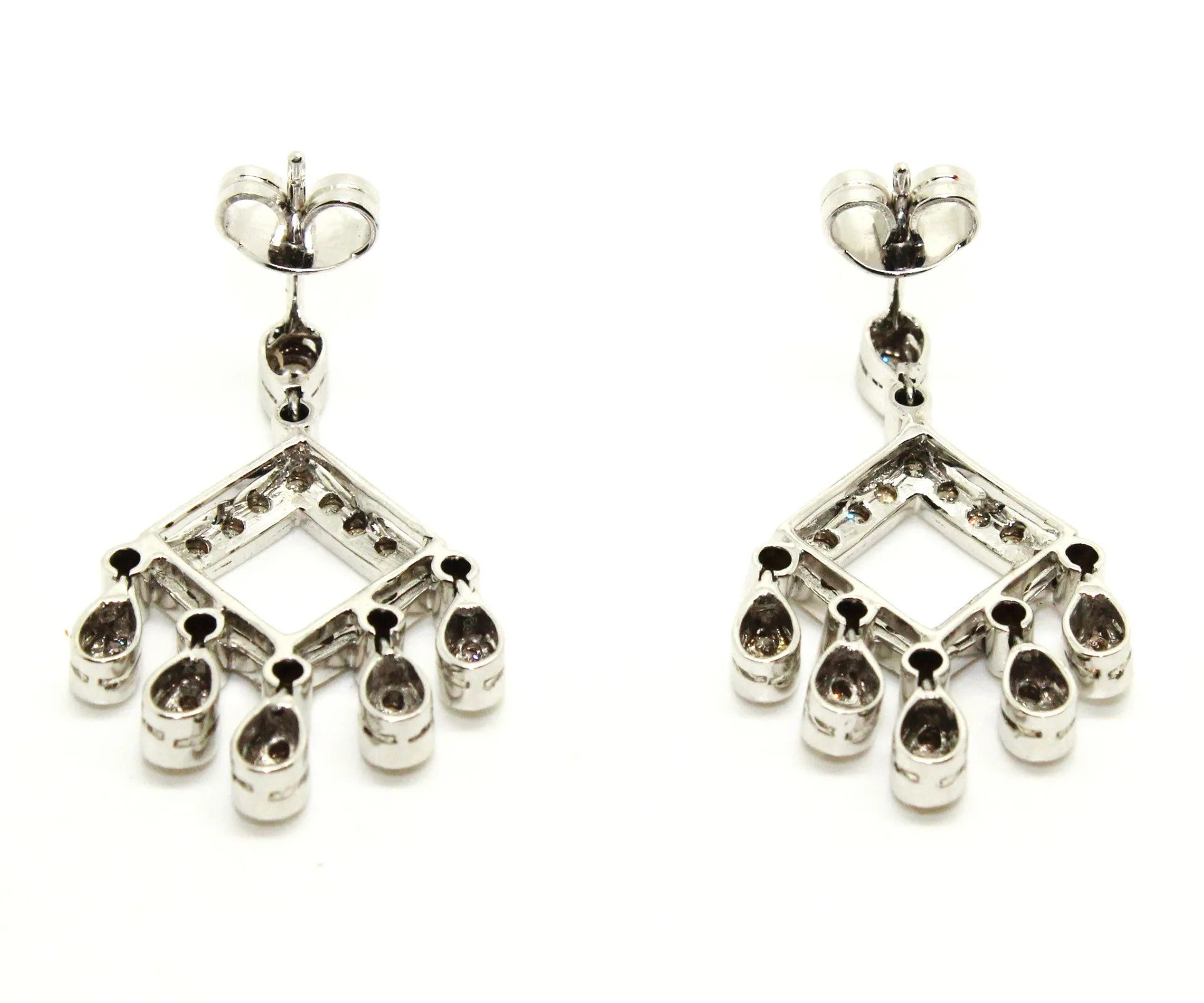 Open Square Drop Earring Ad No. 0702