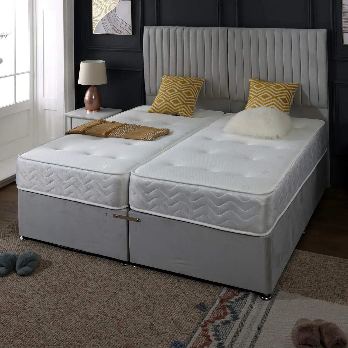 Orthopaedic Spring Firm Zip and Link Divan Bed Set