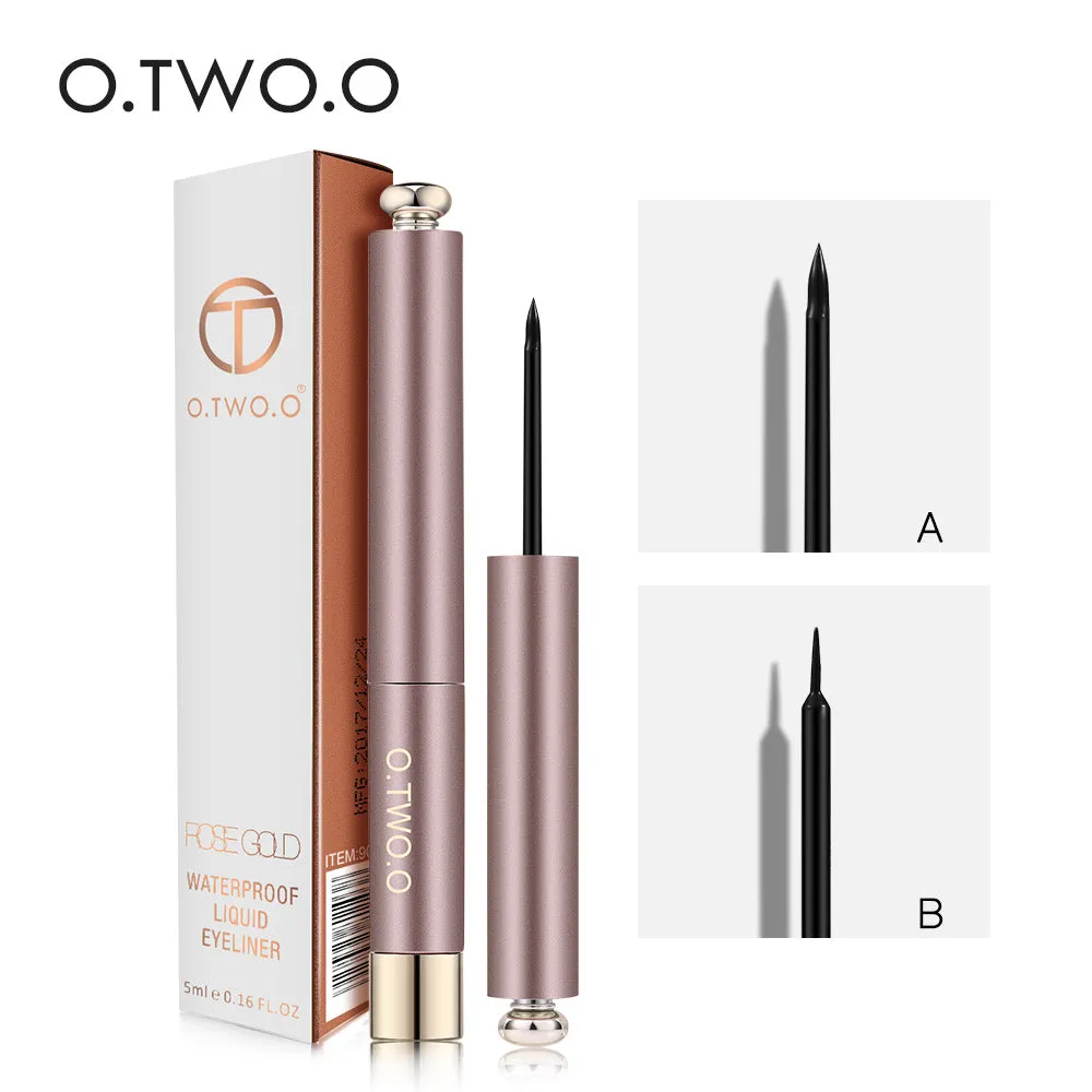 O.TWO.OCross-Border Hot Rose Gold Beginner Liquid Eyeliner Waterproof Quick-Drying Non-Dizzy Makeup EyelinerN9084