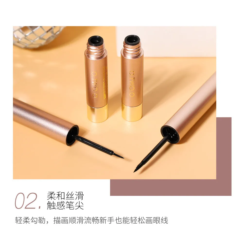 O.TWO.OCross-Border Hot Rose Gold Beginner Liquid Eyeliner Waterproof Quick-Drying Non-Dizzy Makeup EyelinerN9084