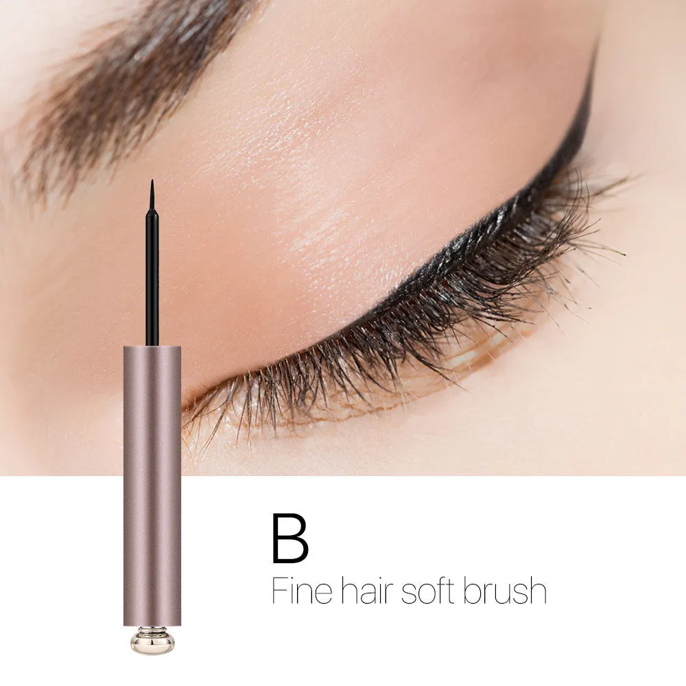 O.TWO.OCross-Border Hot Rose Gold Beginner Liquid Eyeliner Waterproof Quick-Drying Non-Dizzy Makeup EyelinerN9084
