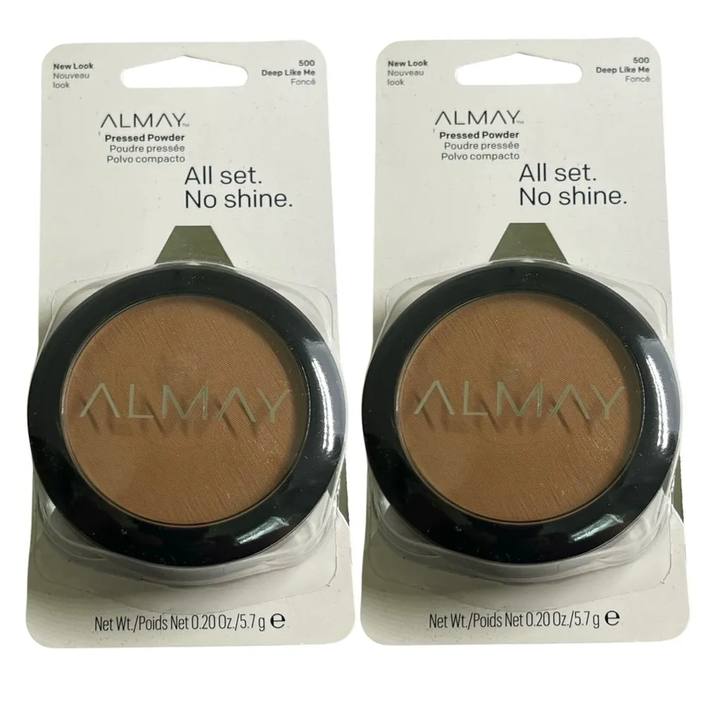 Pack of 2 Almay Pressed Powder, Deep Like Me 500