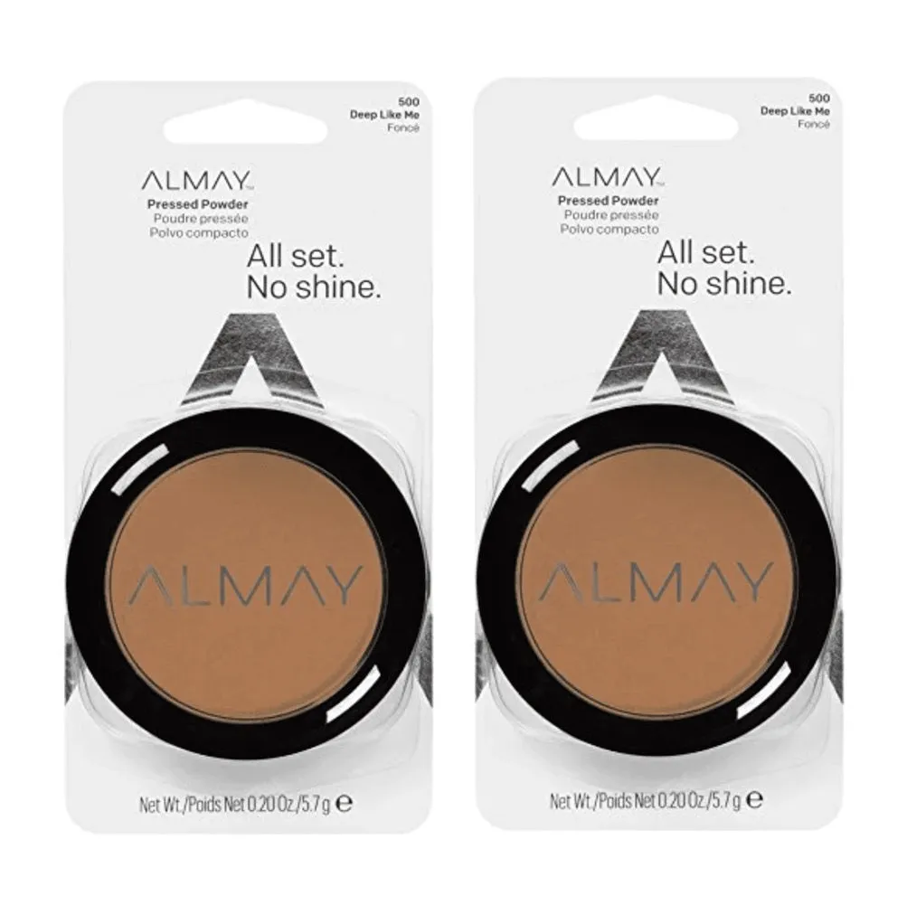 Pack of 2 Almay Pressed Powder, Deep Like Me 500
