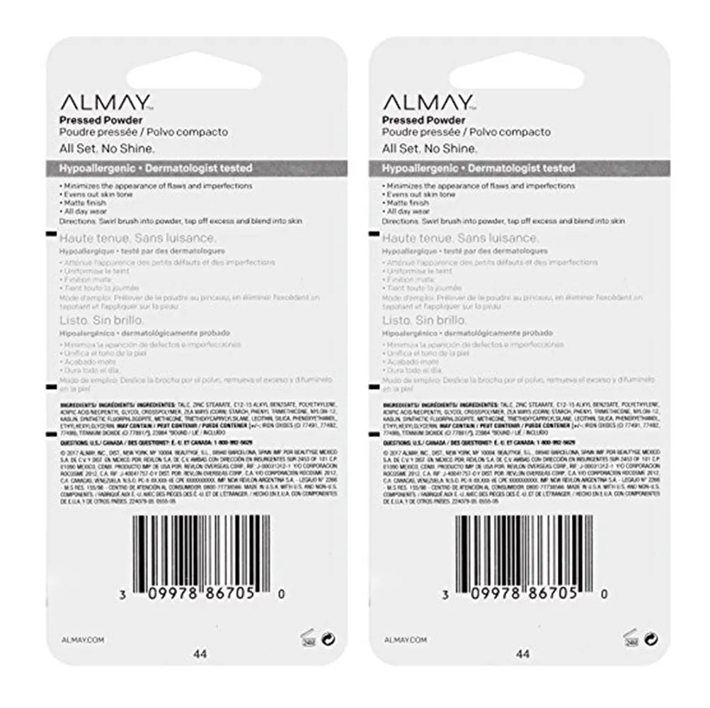 Pack of 2 Almay Pressed Powder, Deep Like Me 500