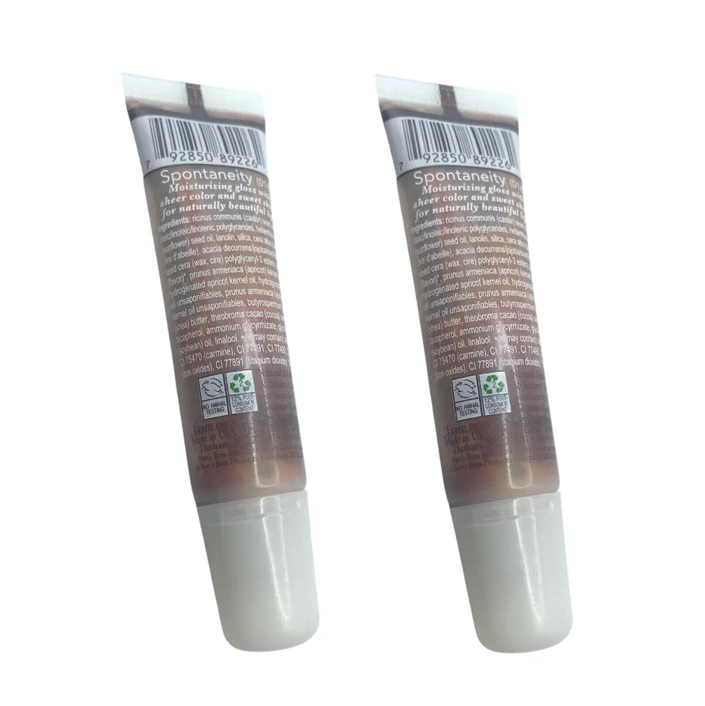 Pack of 2 Burt's Bees 100% Natural Lip Shine, Spontaneity 016
