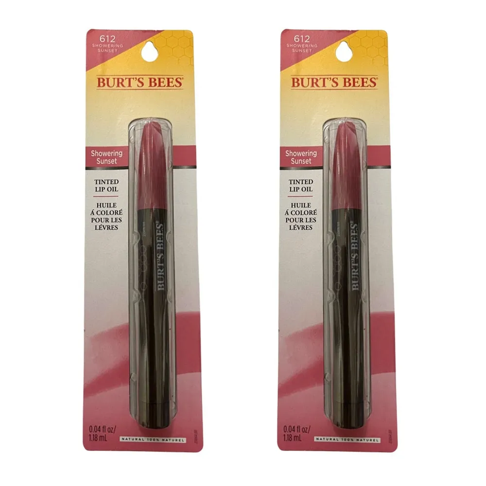Pack of 2 Burt's Bees Tinted Lip Oil, Showering Sunset 612
