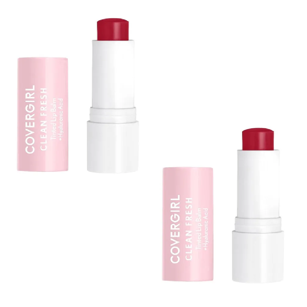 Pack of 2 CoverGirl Clean Fresh Tinted Lip Balm, I Cherry-Ish You 500