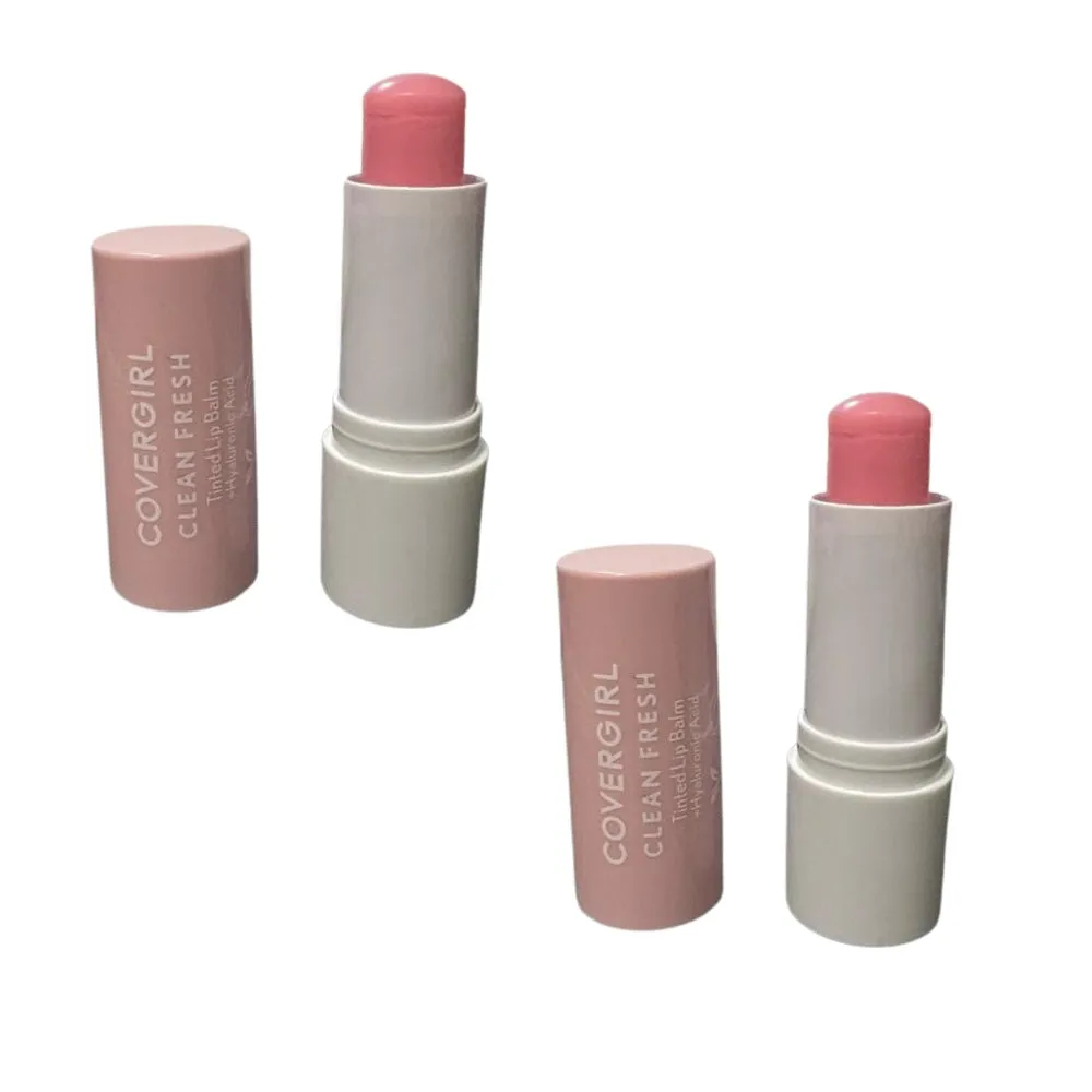 Pack of 2 CoverGirl Earth Day Clean Fresh Tinted Lip Balm, Beneath Cherry Blossoms 201