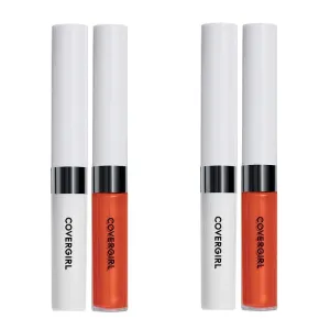 Pack of 2 CoverGirl Outlast All-Day Lip Color Custom Reds, Orange U Gorgeous