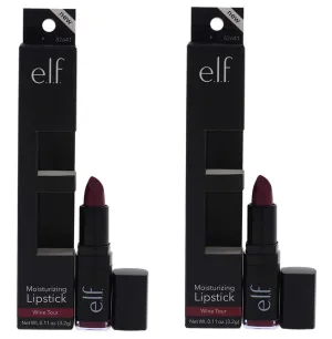 Pack of 2 e.l.f. Moisturizing Lipstick, Wine Tour 82641