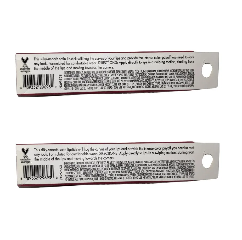 Pack of 2 E.l.f. Srsly Satin Lipstick, Cocoa 29699