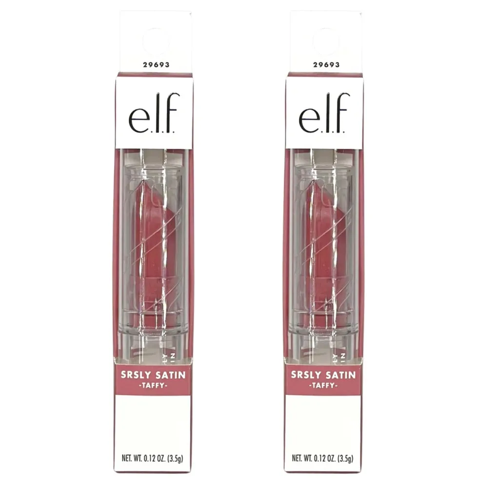 Pack of 2 E.l.f. Srsly Satin Lipstick, Taffy 29693
