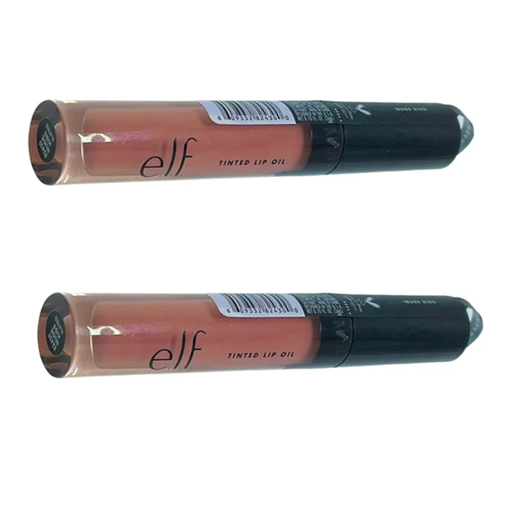 Pack of 2 E.l.f. Tinted Lip Oil, Nude Kiss 82430