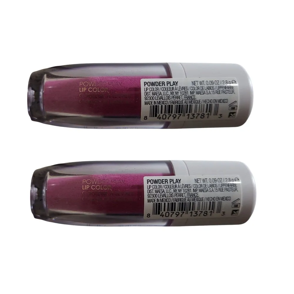 Pack of 2 Flower Beauty Powder Play Lip Color, Cheeky 03
