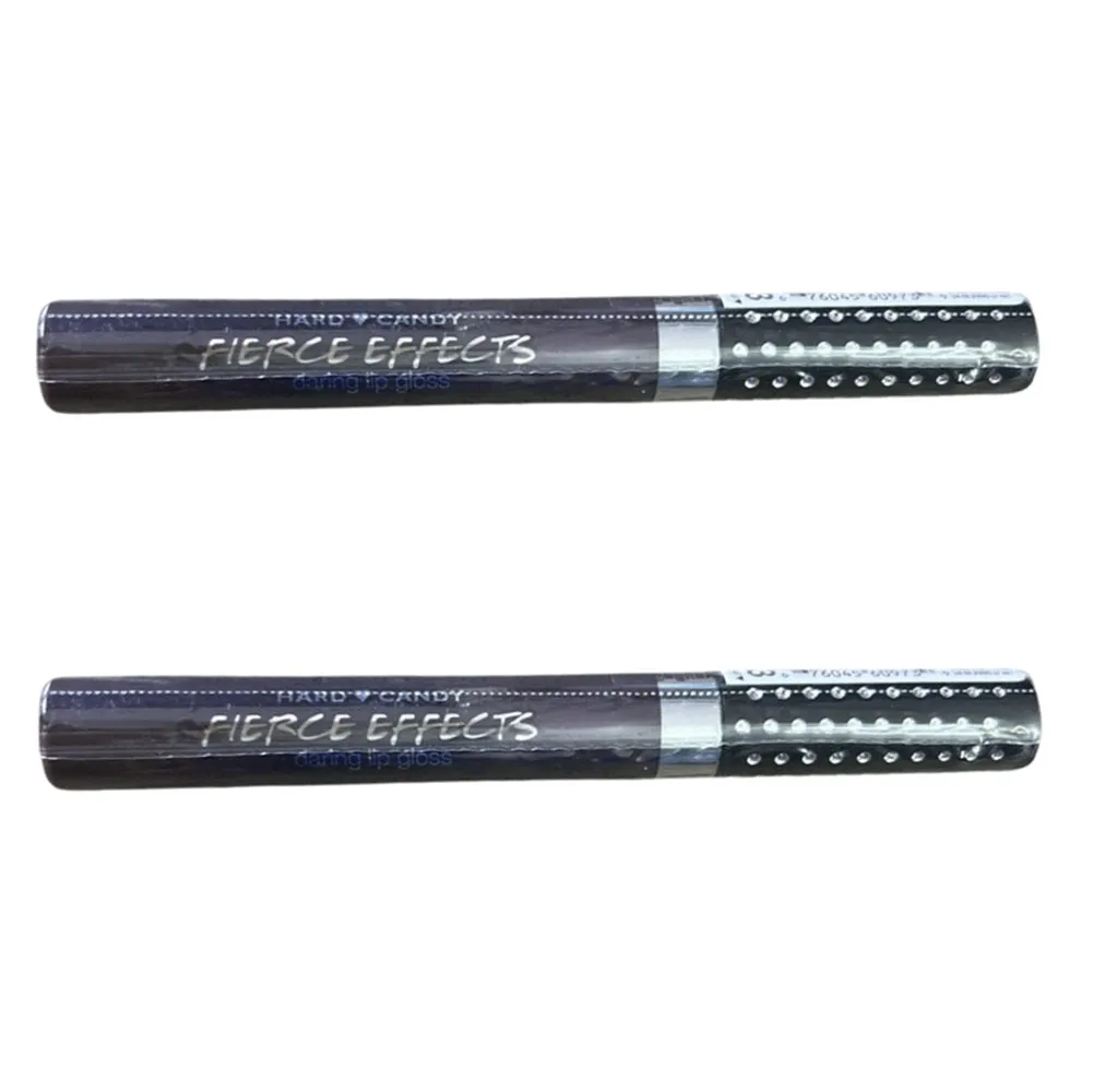 Pack of 2 Hard Candy Fierce Effects Daring Lip Gloss, Black Rose 973