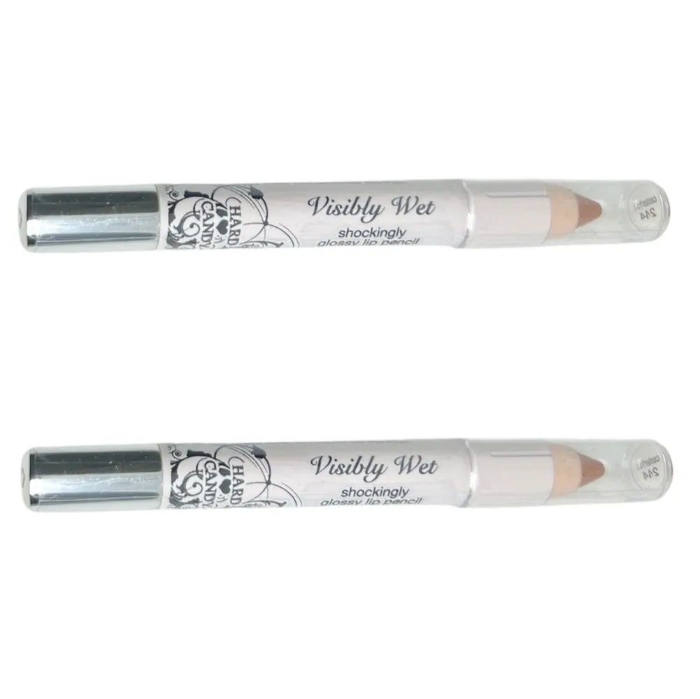 Pack of 2 Hard Candy Visibly Wet Shockingly Glossy Lip Pencil, Centerfold 244