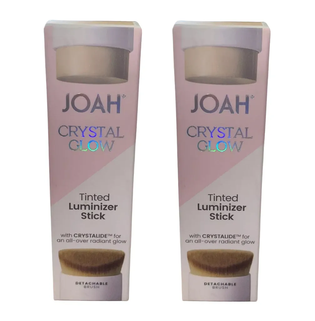 Pack of 2 Joah Crystal Glow Tinted Luminizer Stick, Natural Beige JCG210