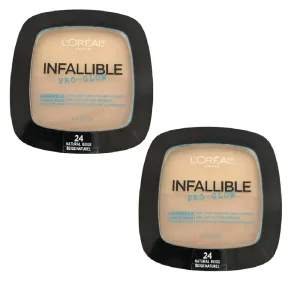 Pack of 2 L'Oreal Paris Infallible Pro Glow Lasting Glow Powder, Natural Beige (24)