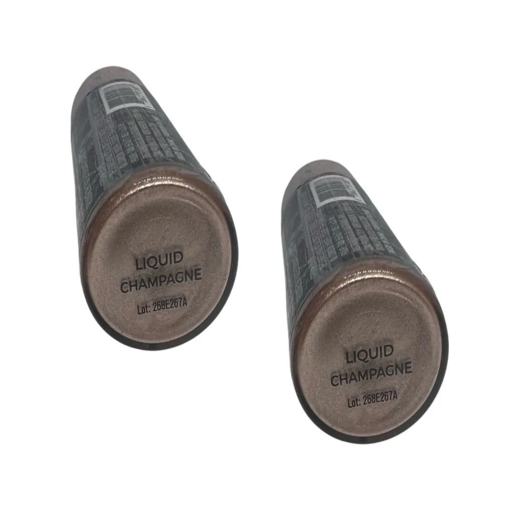 Pack of 2 Makeup Revolution Beauty Liquid Highlighter, Champagne