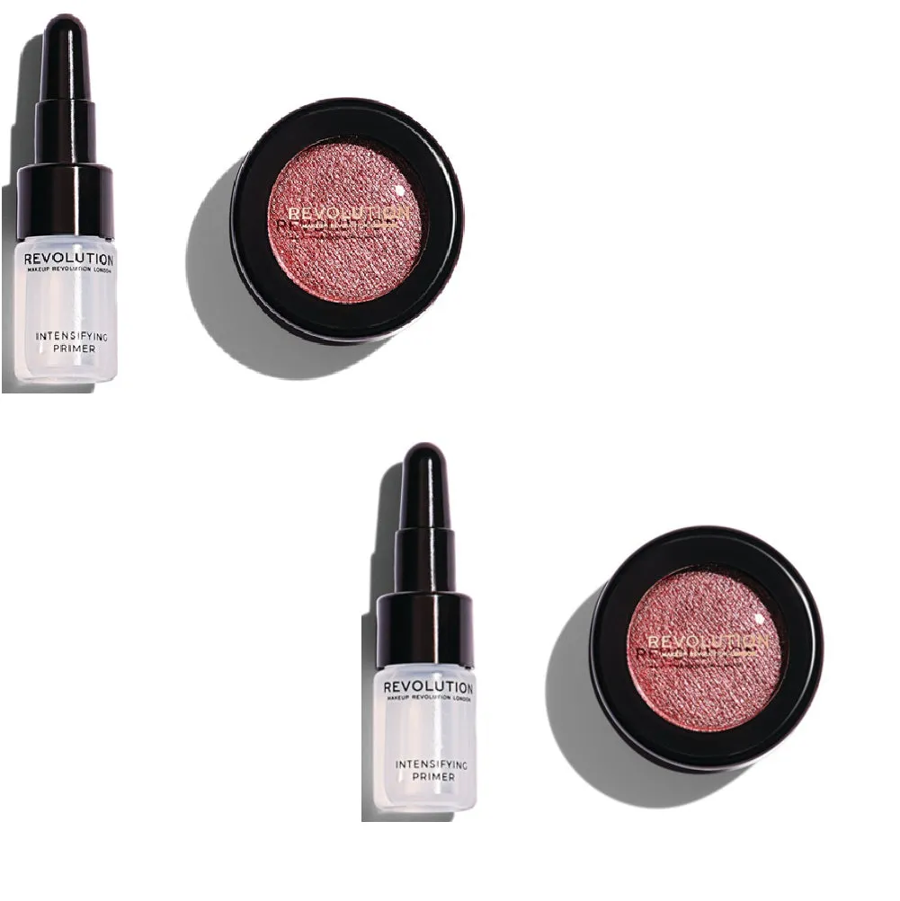 Pack of 2 Makeup Revolution Flawless Foils Eyeshadow, Rose Gold