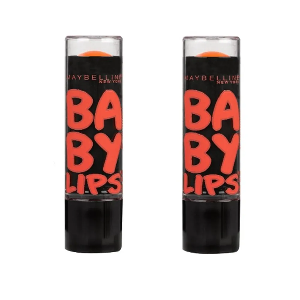 Pack of 2 Maybelline Baby Lips Moisturizing Lip Balm, Oh! Orange 85