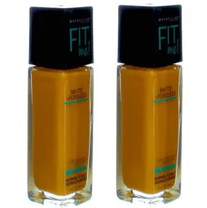 Pack of 2 Maybelline New York Fit Me Matte   Poreless Normal to Oily Foundation, Coconut 355