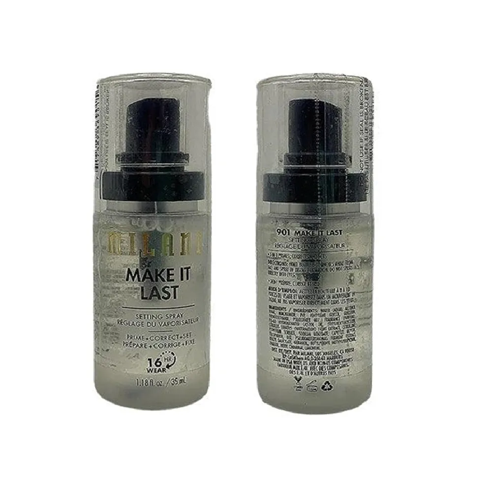 Pack of 2 Milani Make It Last Setting Spray, Make it Last 901 (Travel Size)