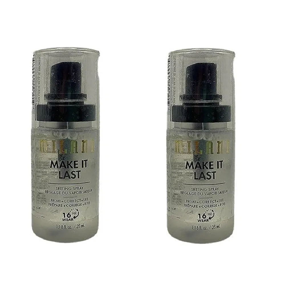 Pack of 2 Milani Make It Last Setting Spray, Make it Last 901 (Travel Size)