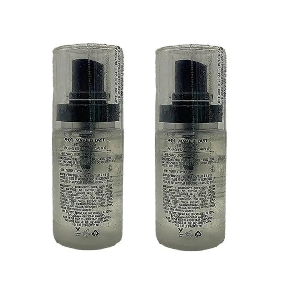Pack of 2 Milani Make It Last Setting Spray, Make it Last 901 (Travel Size)