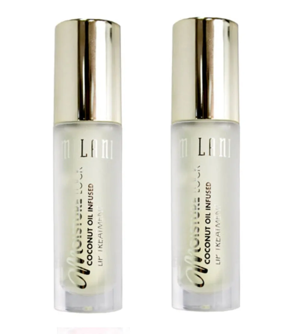 Pack of 2 Milani Moisture Lock Coconut Oil Infused Lip Treatment, Moisturizing Almond Coco (01)
