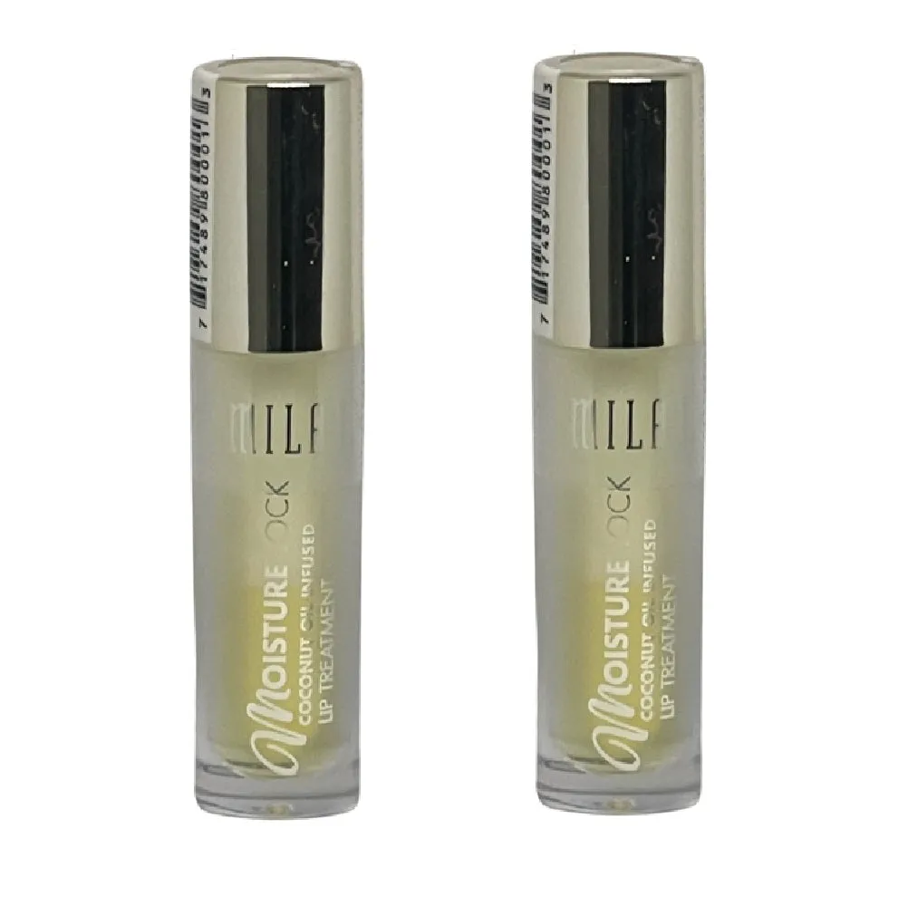 Pack of 2 Milani Moisture Lock Coconut Oil Infused Lip Treatment, Moisturizing Almond Coco (01)