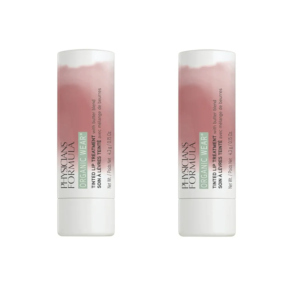 Pack of 2 Physicians Formula Organic Wear Tinted Lip Treatment, Berry Me PF11199