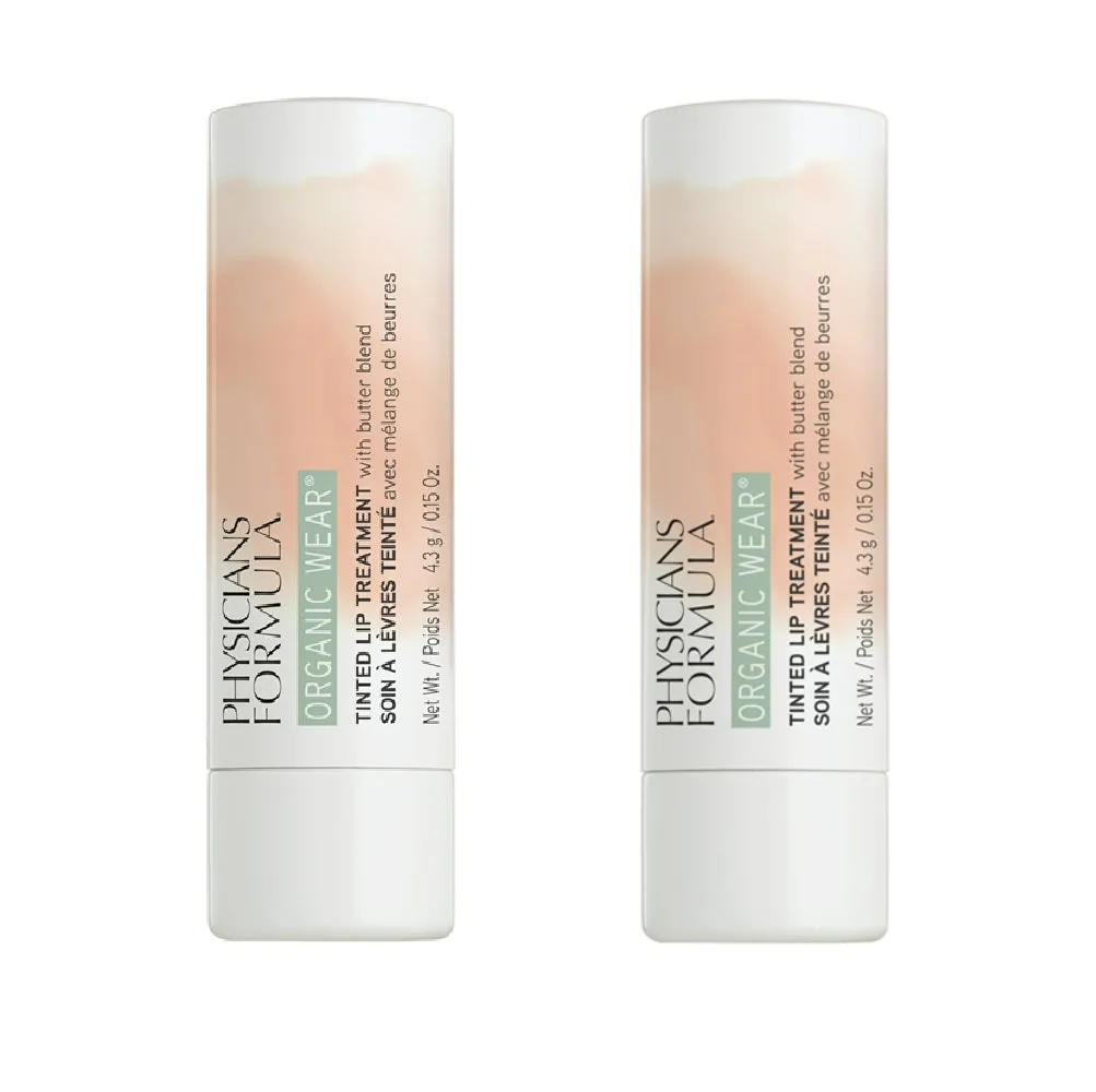 Pack of 2 Physicians Formula Organic Wear Tinted Lip Treatment, Tawny Nude PF11195