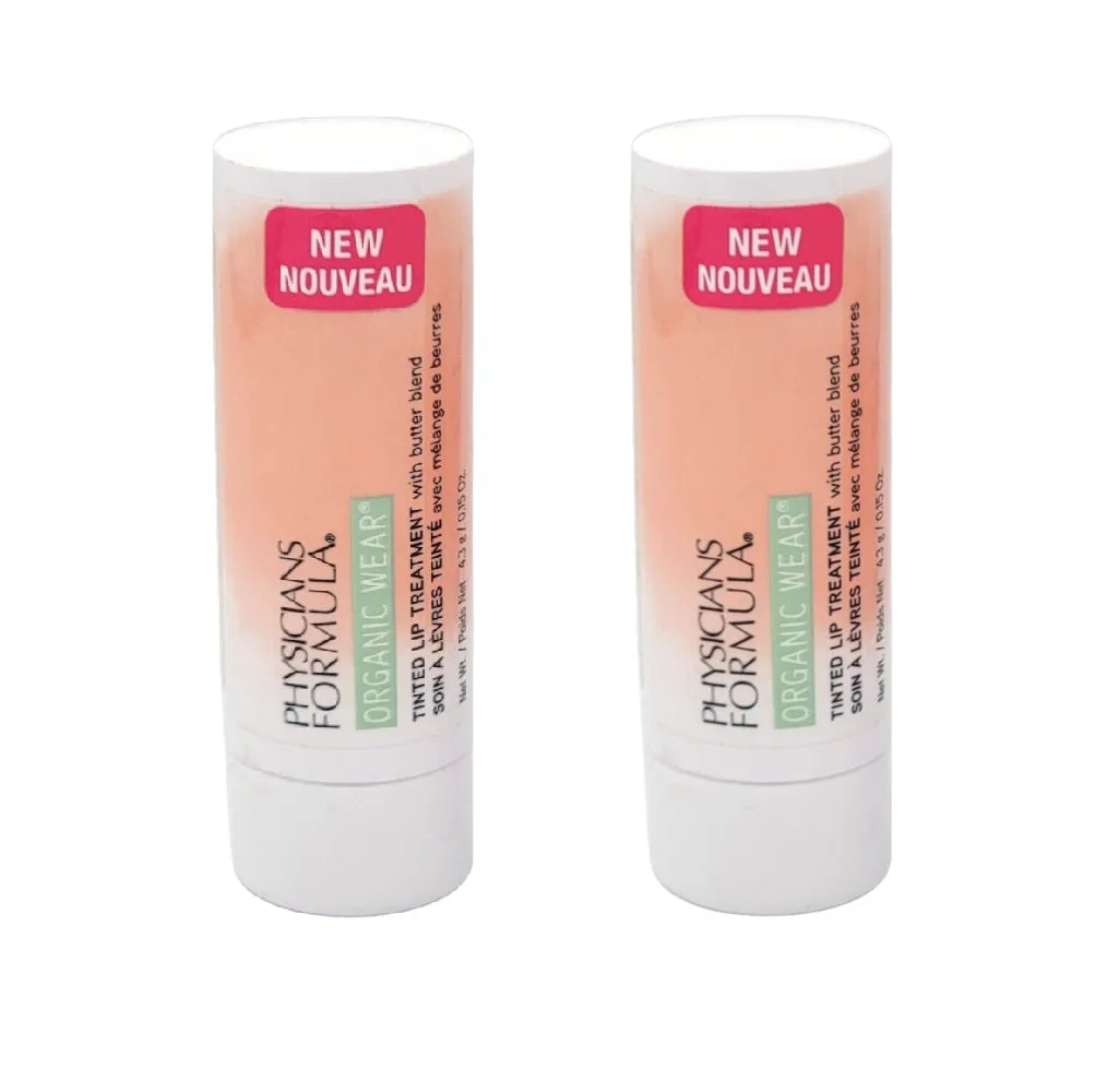 Pack of 2 Physicians Formula Organic Wear Tinted Lip Treatment, Tawny Nude PF11195