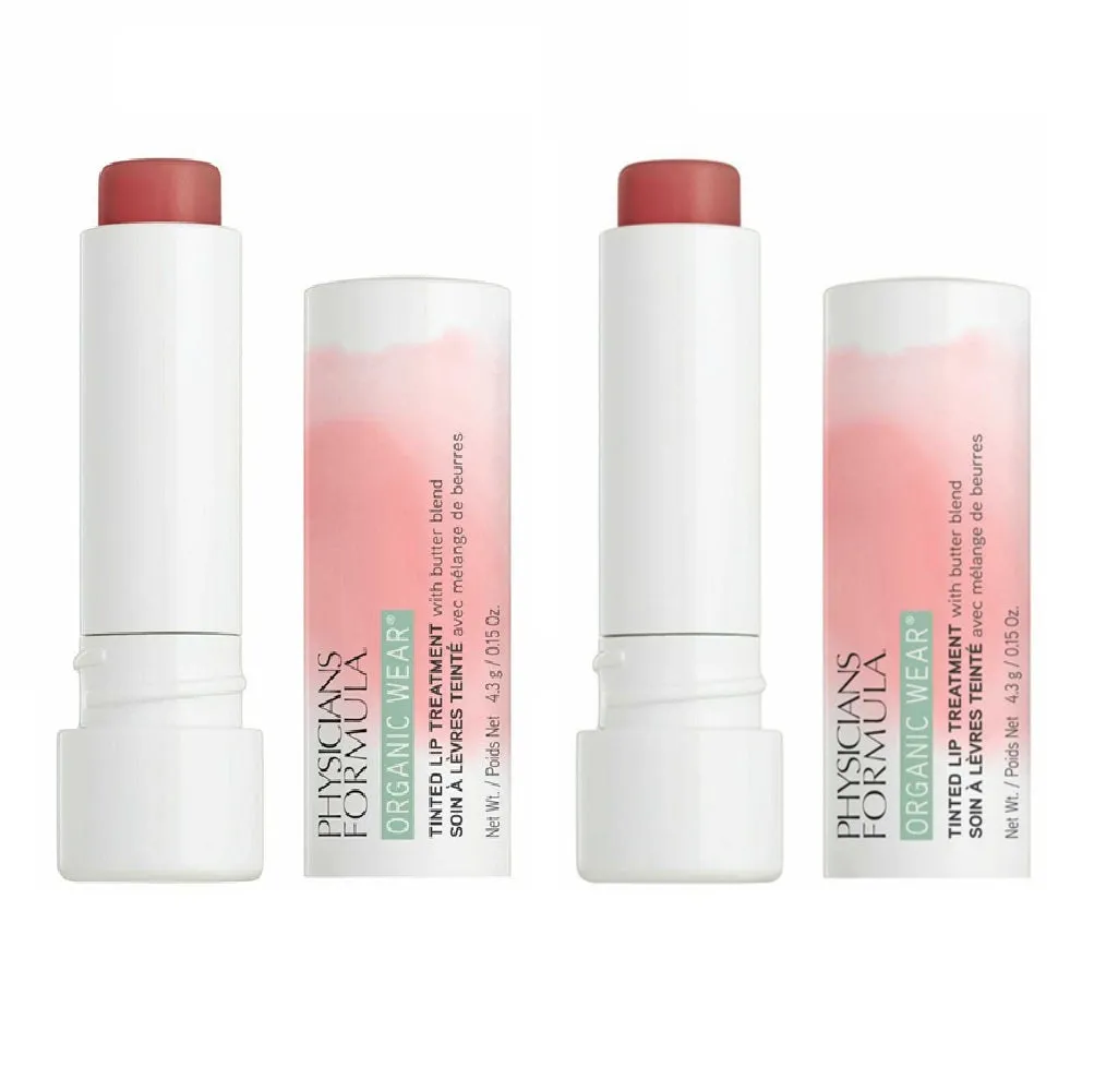 Pack of 2 Physicians Formula Organic Wear Tinted Lip Treatment, Tickled Pink PF11197